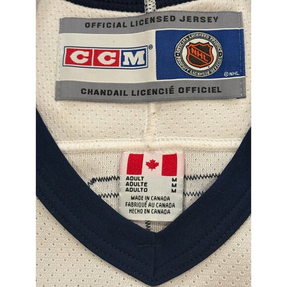 Vtg CCM New York Islanders Michael Peca #27 Signed Stitched NHL Hockey Jersey M - Picture 8 of 9